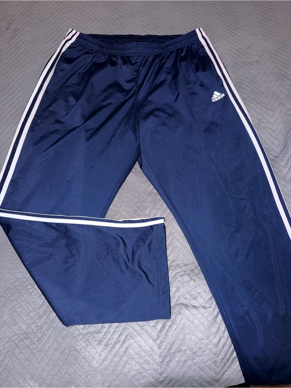 Adidas Men’s Navy Blue 3-Stripe Track Pants 2XL